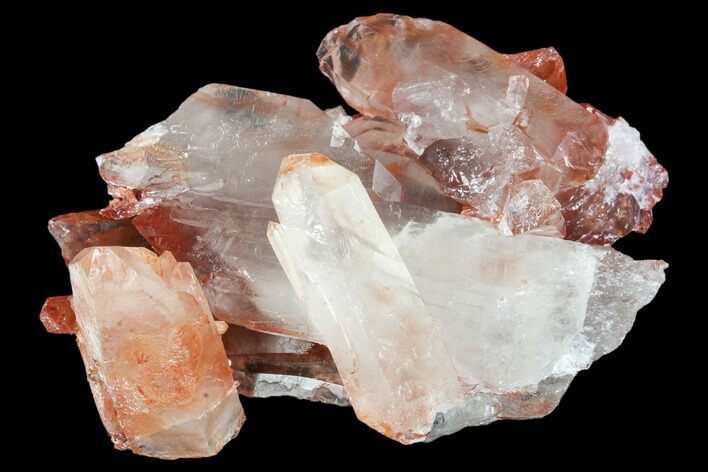 Natural, Red Quartz Crystal Cluster - Morocco #101474